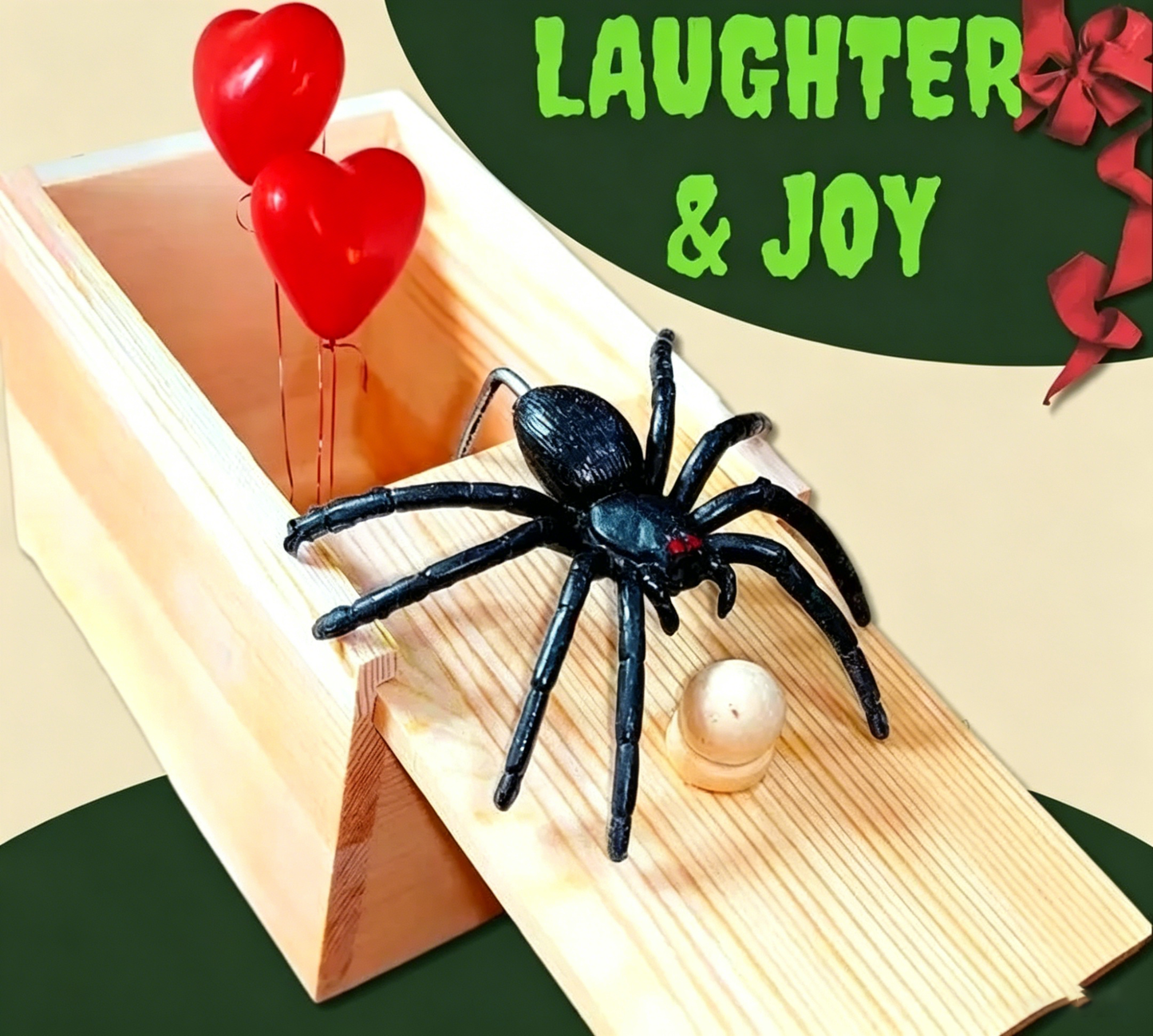 ⚡Hot Sales 49% OFF🔥Wooden Spider Gag Box