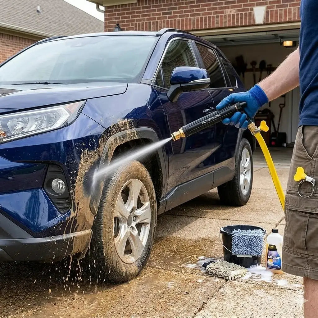 🏠🚗High Pressure Car Wash Water Gun - All-in-One Kit with Power Booster Nozzle⚡