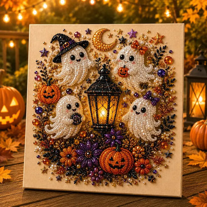 💥 Last Day 49% OFF – 👻✨ Halloween Pearl Art DIY Kit – Turn Tiny Pearls into Spooky-Cute Magic