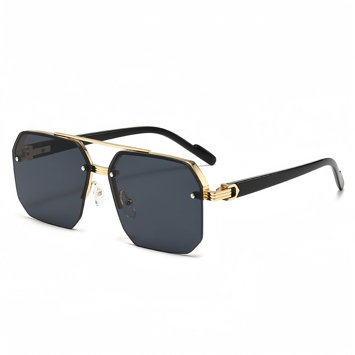 🕶️ Retro Rimless Square Sunglasses – Stylish UV-Protection Fashion Shades