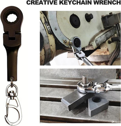 🏆LAST DAY SALE 49% OFF - Mini 10mm Ratchet Wrench Keychain