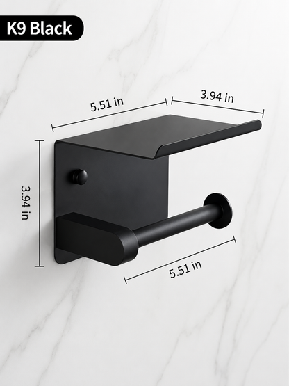🧻 2pack -2-in-1 Toilet Paper Holder with Shelf – Space-Saving Bathroom Organizer