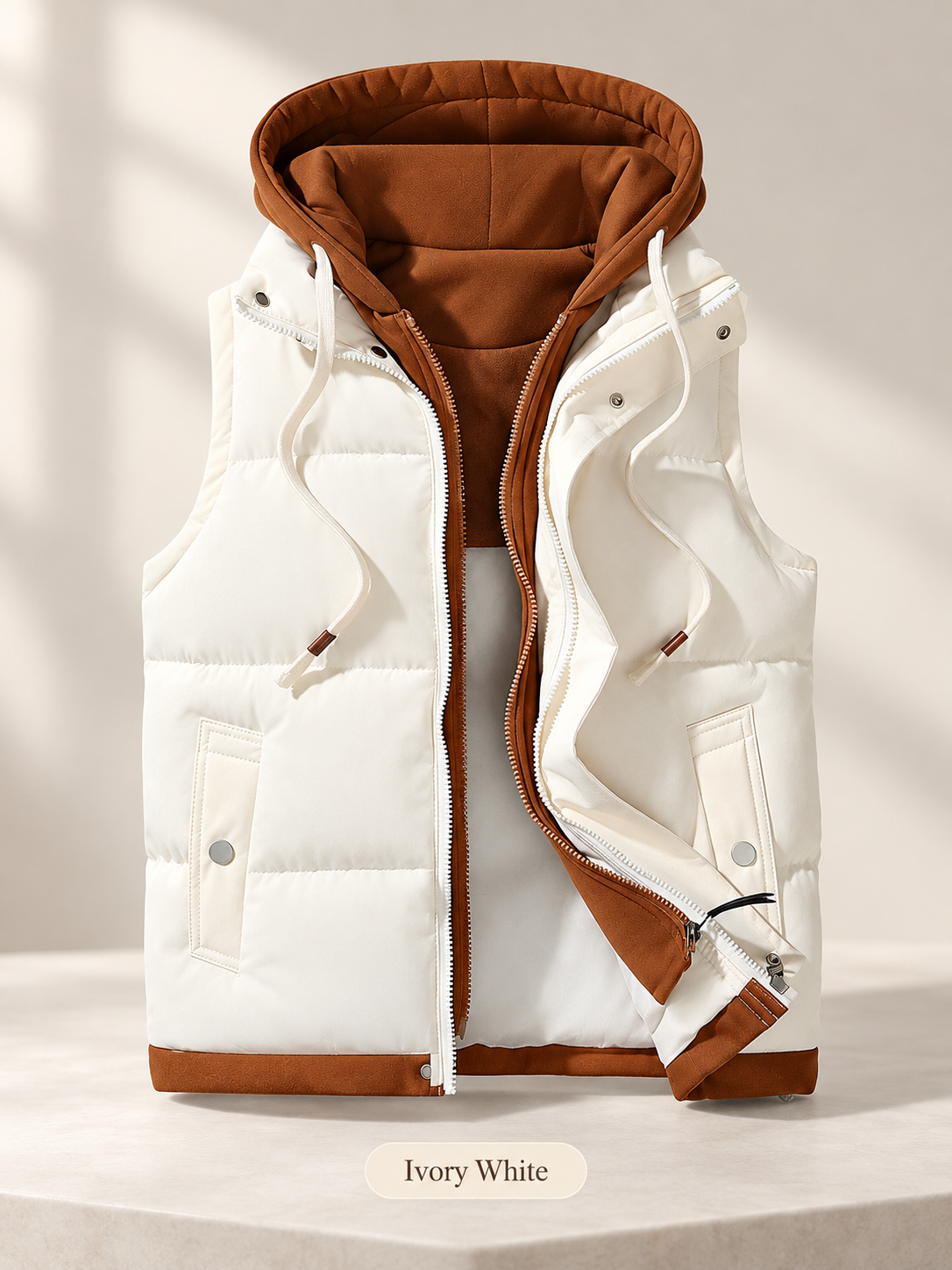 🧥 Cozy 2-in-1 Couple Vest – Warm, Foldable & Chic
