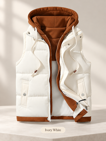 🧥 Cozy 2-in-1 Couple Vest – Warm, Foldable & Chic