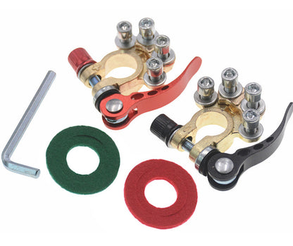 🔋 4-Way Battery Terminal Connectors | 12V & 24V Car & Truck Battery Clamps
