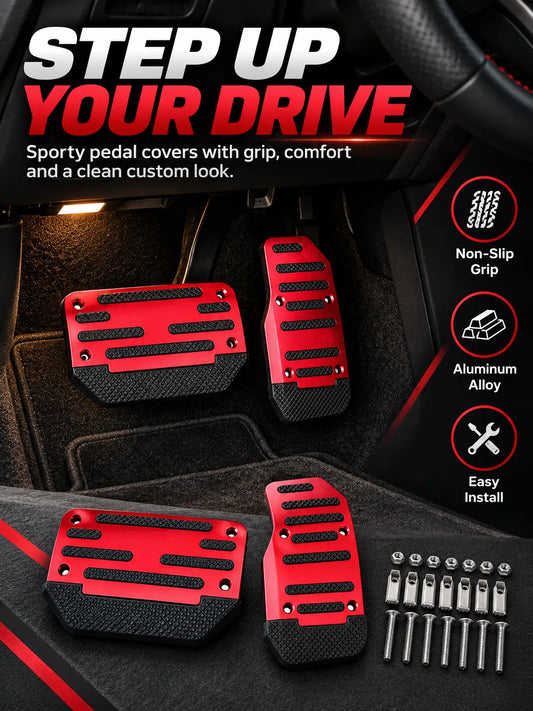 Sure-Grip Brake & Accelerator Pedal Covers – 2PCS Automatic Car Set
