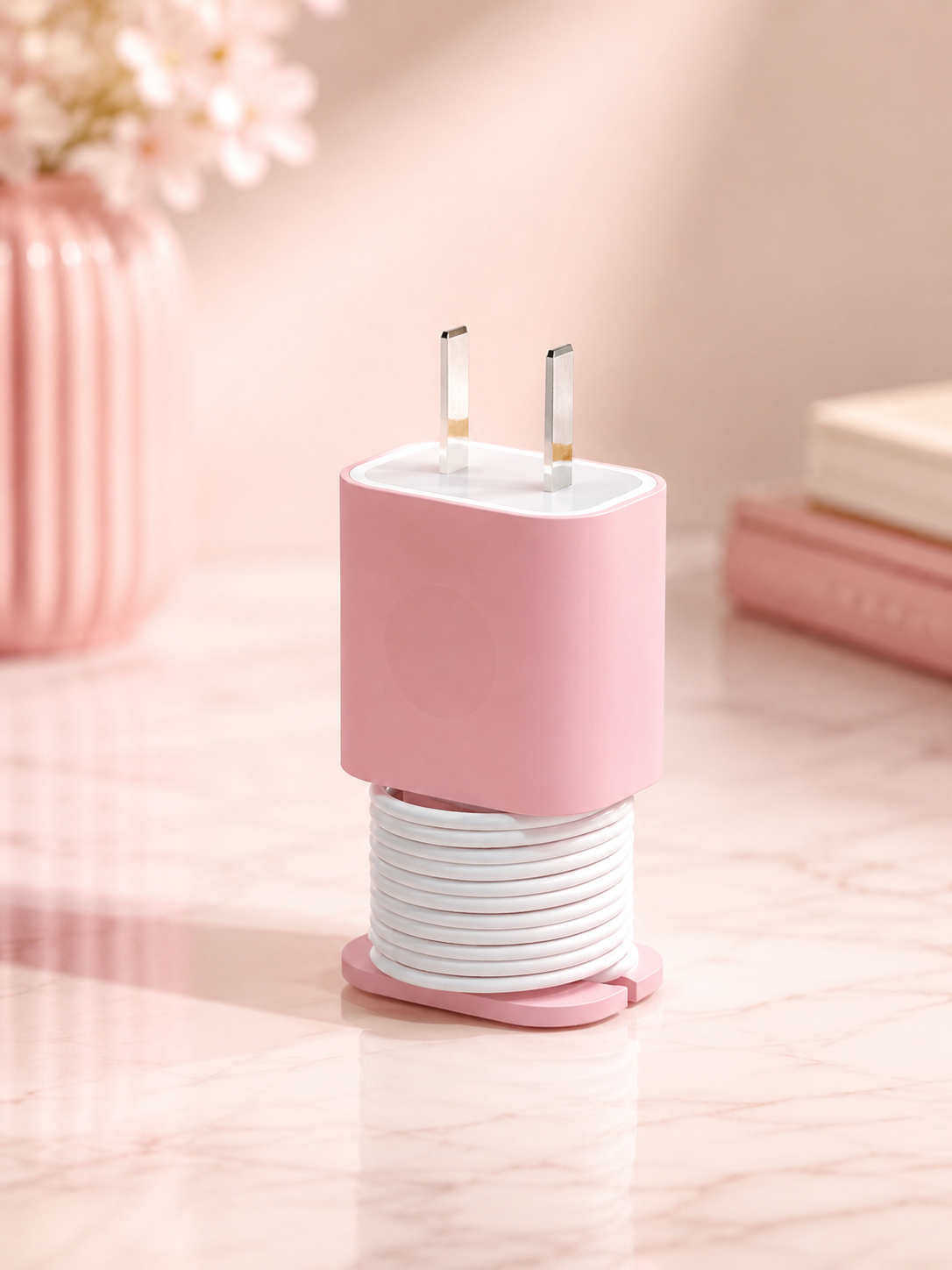 2-in-1 Silicone Charger Protective Case (with Cable Storage)