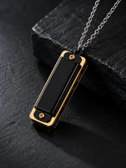 🎵Playable Mini Harmonica Necklace – Wearable Musical Pendant