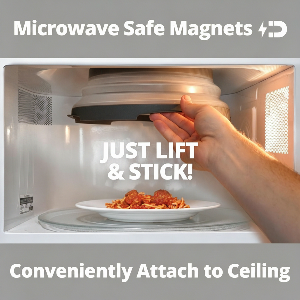 Magnetic 12-Inch Clear BPA-Free Kitchen Utensil Food Lid