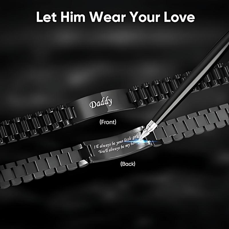 Masculine Watch Band Link Bracelet Personalized Jewelry