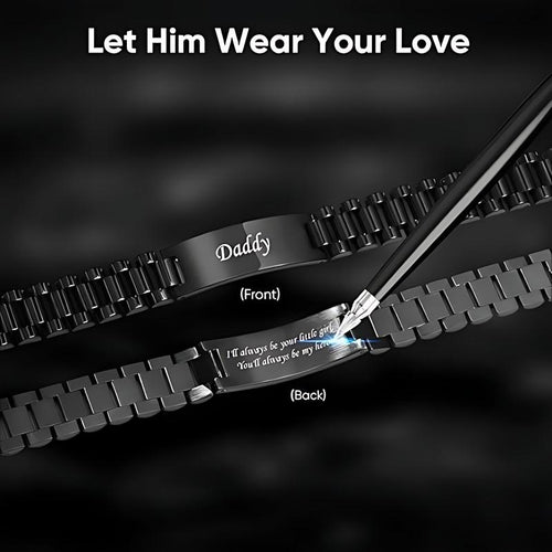 Masculine Watch Band Link Bracelet Personalized Jewelry