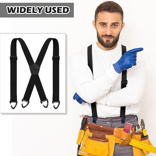 ⏰X Back Hidden Suspender 1.5 Inches Under Clothing Heavy Duty Work Suspenders for Men Women