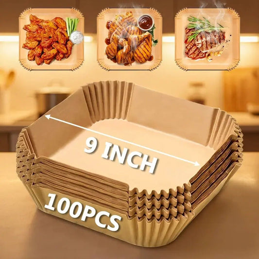 🍟 Air Fryer Paper Liners – Clean Cooking Made Easy ✨