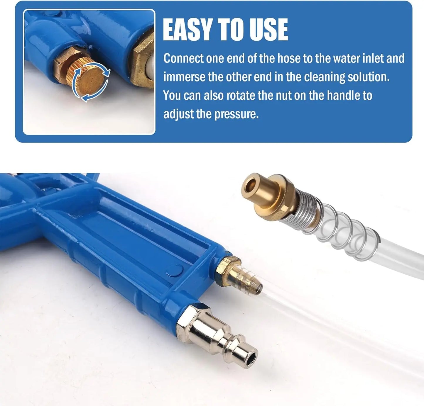 Heavy-Duty Pneumatic Air Blow Gun 💨 | Industrial Metal Air Cleaner for Engine & Tight Spaces