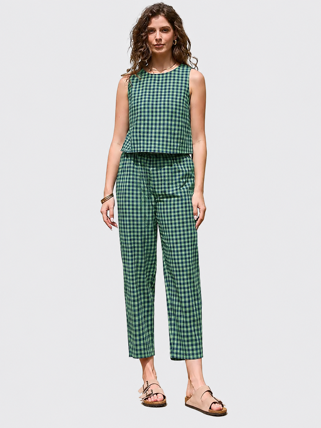 One Set. Five Fresh Gingham Shades.