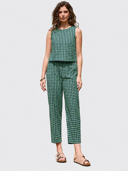 One Set. Five Fresh Gingham Shades.