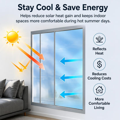 ☀️50% OFF! 🔥 Heat-Insulating Privacy Film – UV Protection, Easy Application & Perfect for Home & Office 🏠