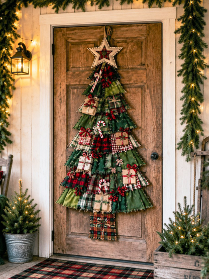 DIY Oversized Patchwork Christmas Tree Hanging Kit