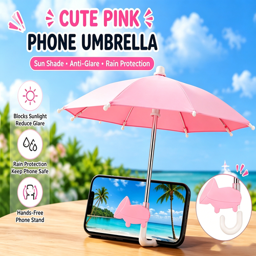 🔥50% OFF🐷 ☂️Cute Piggy Phone Umbrella