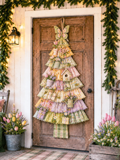 DIY Oversized Patchwork Christmas Tree Hanging Kit