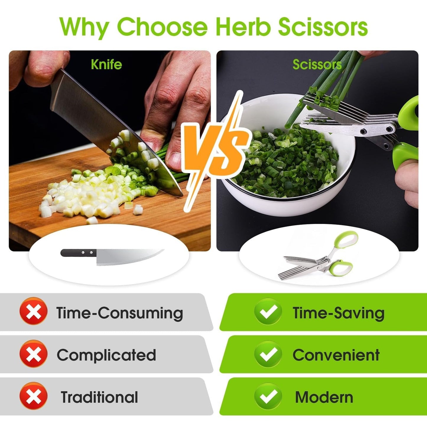 ✂️Herb Scissors 5 Blade Kitchen Shears