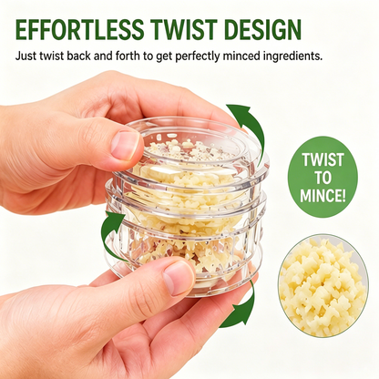 🧄Transparent manual garlic grinder(2PCS)