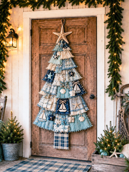 DIY Oversized Patchwork Christmas Tree Hanging Kit