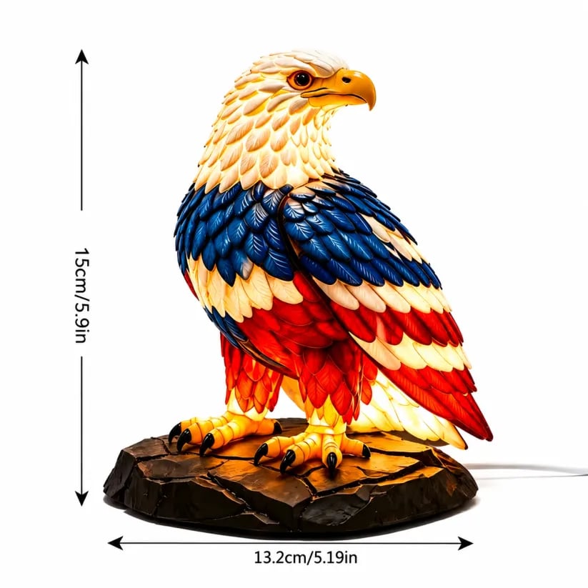 ⚡️Independence Day 49% OFF🦅🌙U.S. 250th Eagle Stained Glass Table Lamp✨