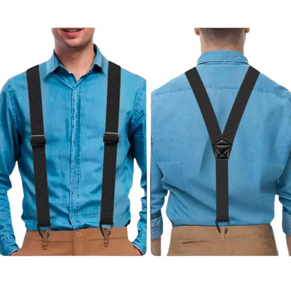 ⏰X Back Hidden Suspender 1.5 Inches Under Clothing Heavy Duty Work Suspenders for Men Women