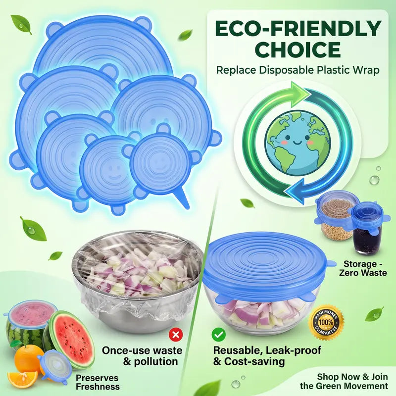 🥗✨Reusable Silicone Stretch Lids