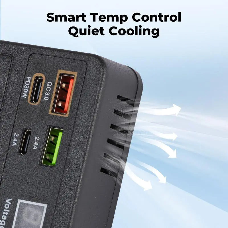 ⚡ Portable Car Power Inverter – Turn Your Vehicle Into a Mobile Power Station | QC3.0 Fast Charging & USB Power Supply