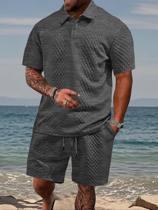 Beat the Heat in Style – Men's Lightweight Polo & Shorts Combo 🔥👕