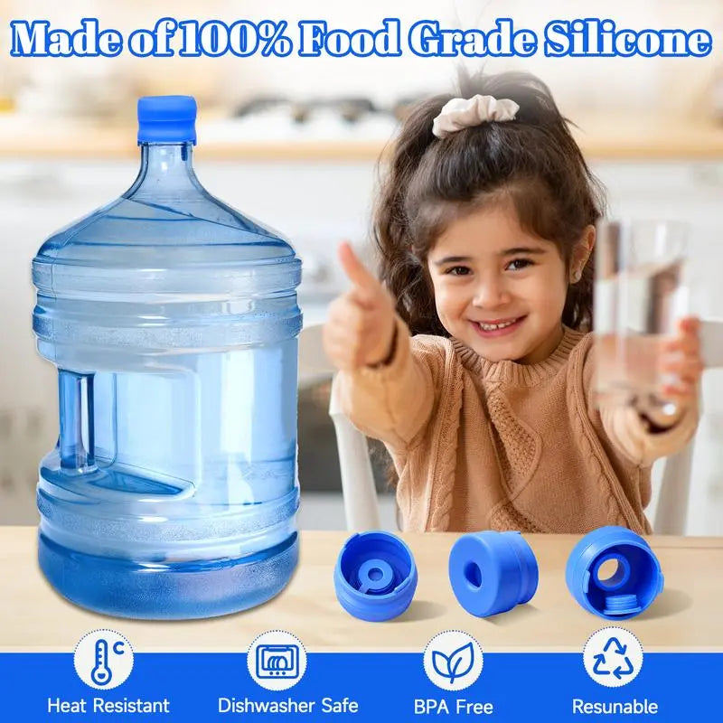 Leak-Proof Water Jug Caps (4 Pack) – Fits 3 & 5 Gallon Bottles