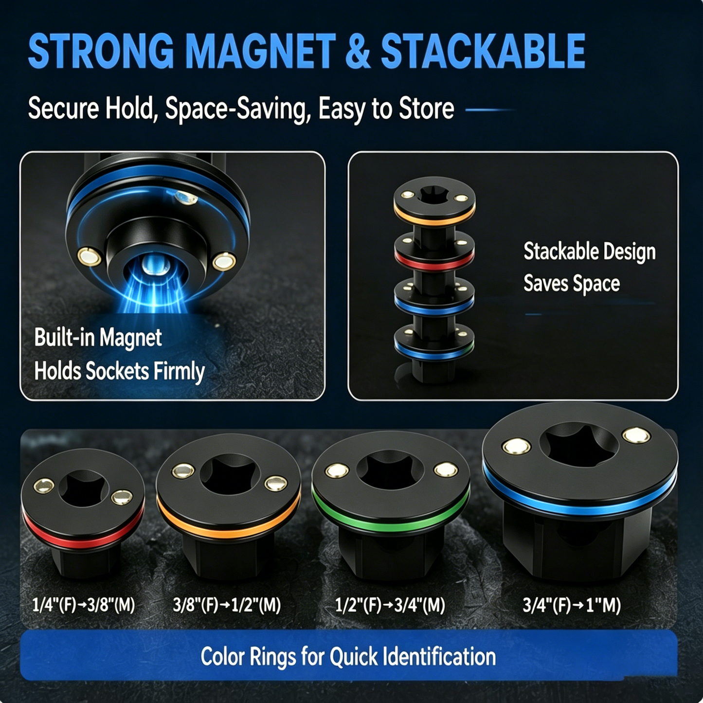 2026 Upgraded Low Profile Impact Socket Adapter Set
