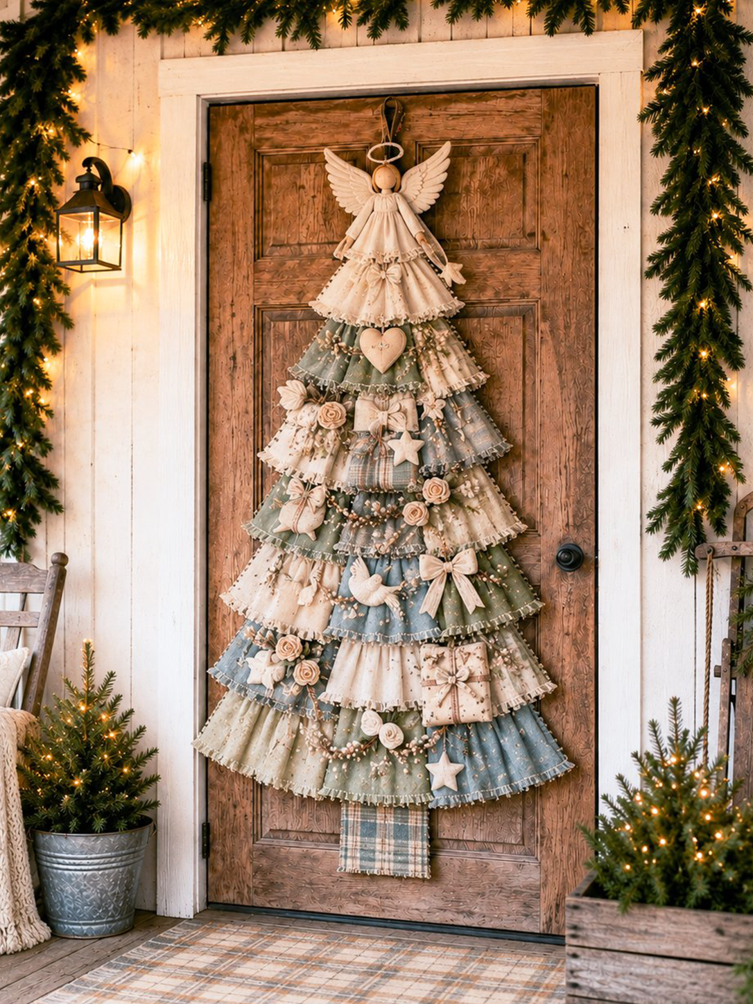DIY Oversized Patchwork Christmas Tree Hanging Kit