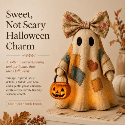 🔥🎁【Halloween Gifts】Lighted Vintage Patchwork Ghost