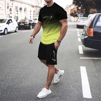 🔥Men's Gradient Fitness 2-Piece Set