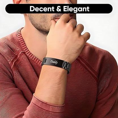 Masculine Watch Band Link Bracelet Personalized Jewelry