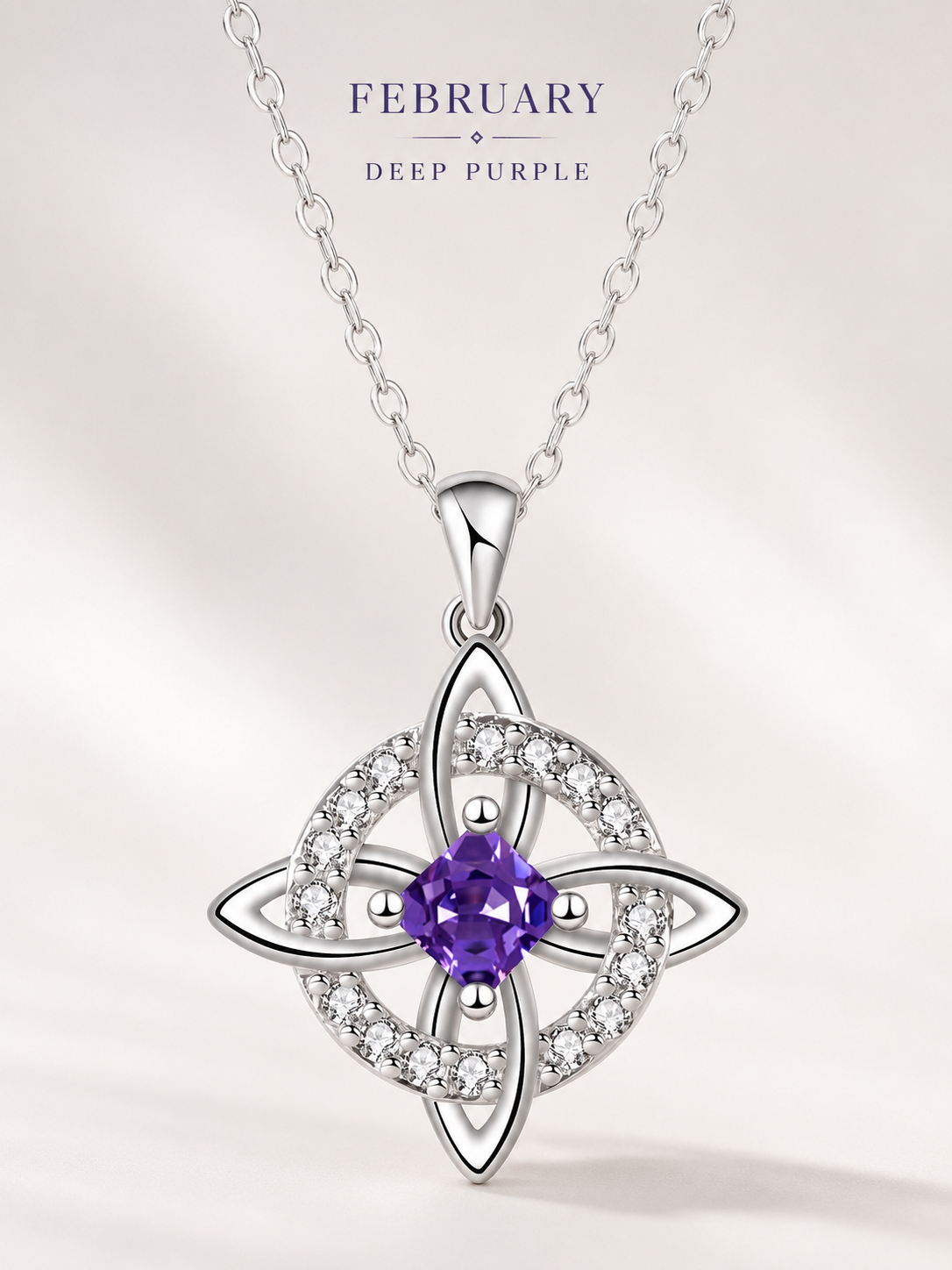💫Birthstone Witches Knot Necklace