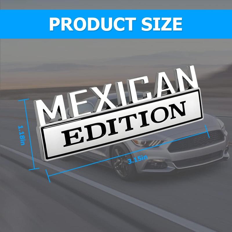 🔥Bestseller｜800+ Sold Daily🚗✨3D Metal Mexico Car Badge