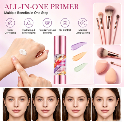 ✨ Viral Beauty | 3-in-1 Color Correcting Facial Serum Primer SPF 50 PA+++