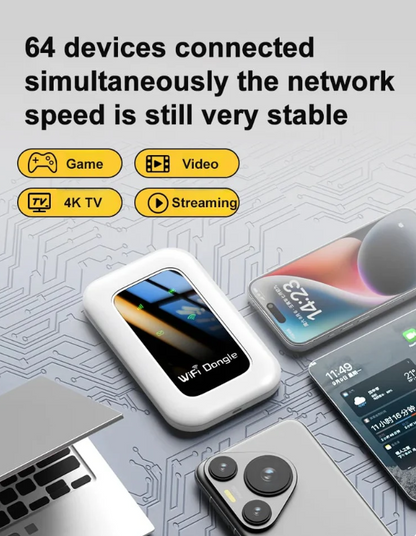 🔥Power on and use, free for life📶 All-Network Pocket WiFi – Ready in Seconds No Setup! No Hassle! Just Connect!