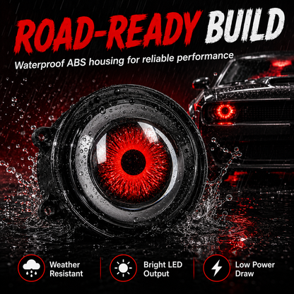🔥 Dynamic Demon Eye LED Projector Lights – RGB Car Headlight Upgrade for Cars & Motorcycles