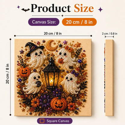 💥 Last Day 49% OFF – 👻✨ Halloween Pearl Art DIY Kit – Turn Tiny Pearls into Spooky-Cute Magic