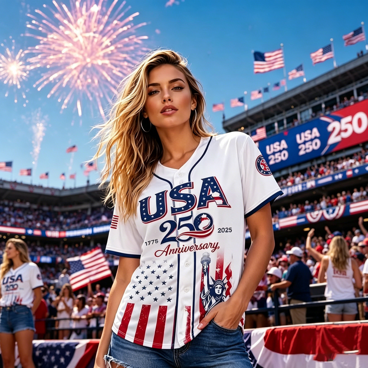 USA 250th Anniversary Baseball Jersey