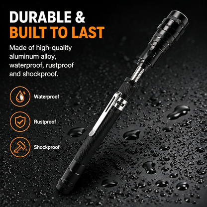 🎁🔥 Hot Sale | Telescoping Magnetic Pickup Tool with LED Flashlight