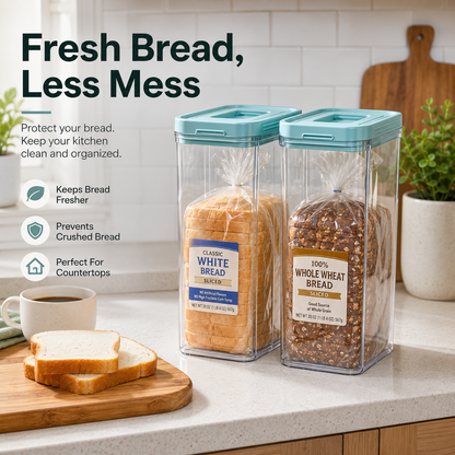 🍞 Bread Storage Container Set | Keep Bread Fresh & Protected