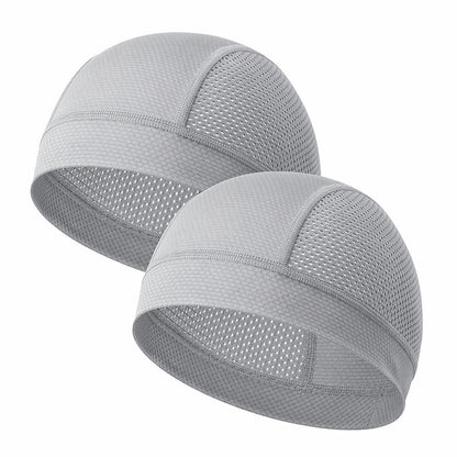 🧢 2 Pack Breathable Skull Cap for Men | Lightweight Sweat-Wicking Head Wrap & Helmet Liner for Cycling, Running & Motorcycling
