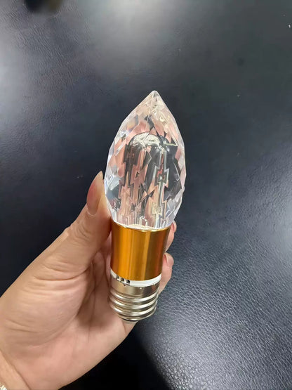 ✨Crystal Ice Pillar Bulb – Decorative Crystal Glow Light for Home Decor
