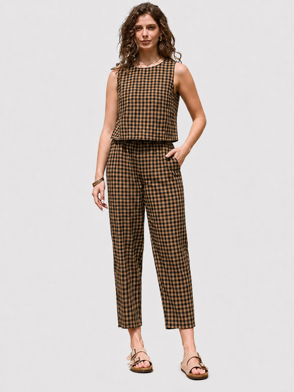 One Set. Five Fresh Gingham Shades.